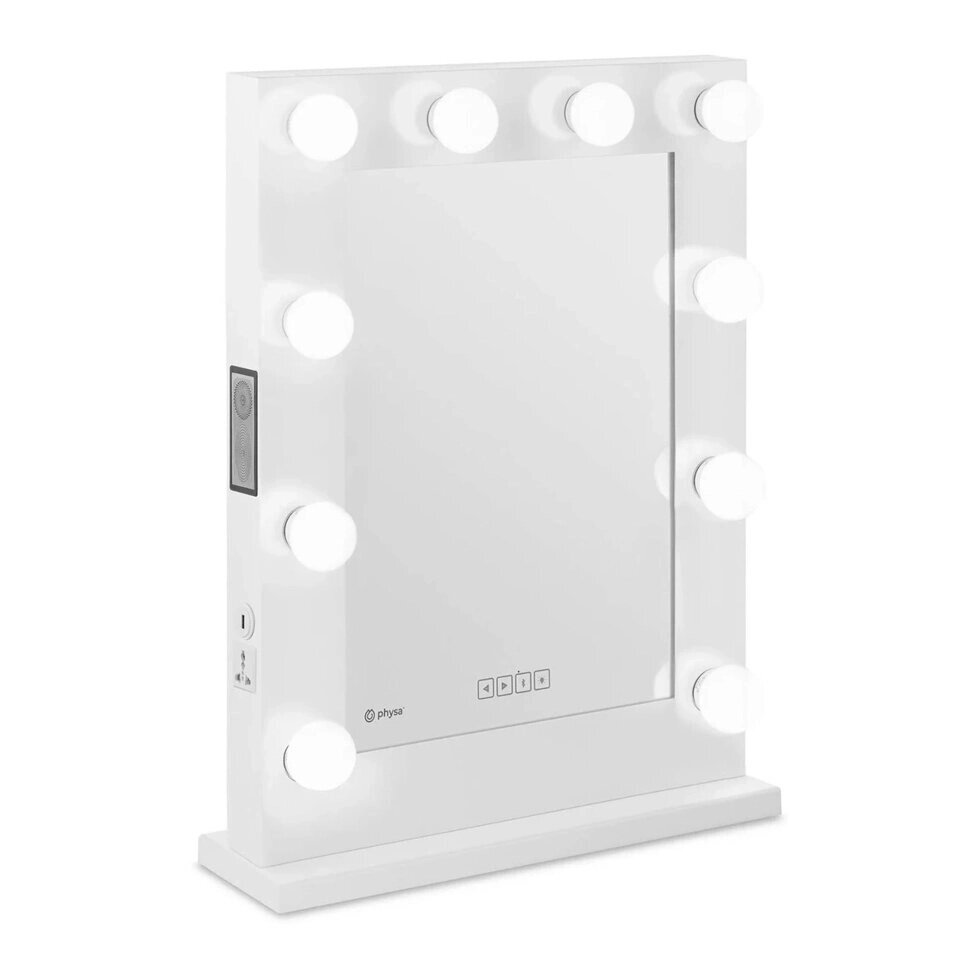 Makeup Mirror - LED - 67,5 x 50,5 см - спікер physa EX10040363 косметичні дзеркала ( -) від компанії Euromarka - фото 1