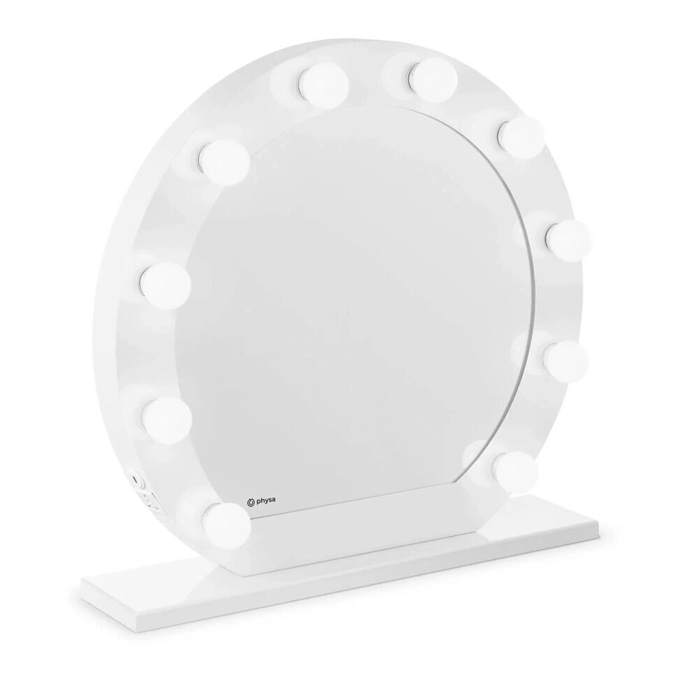 Makeup Mirror - LED - Ø70 см - 10 світлодіодних лампочок - білі physa EX10040366 косметичні дзеркала ( -) від компанії Euromarka - фото 1