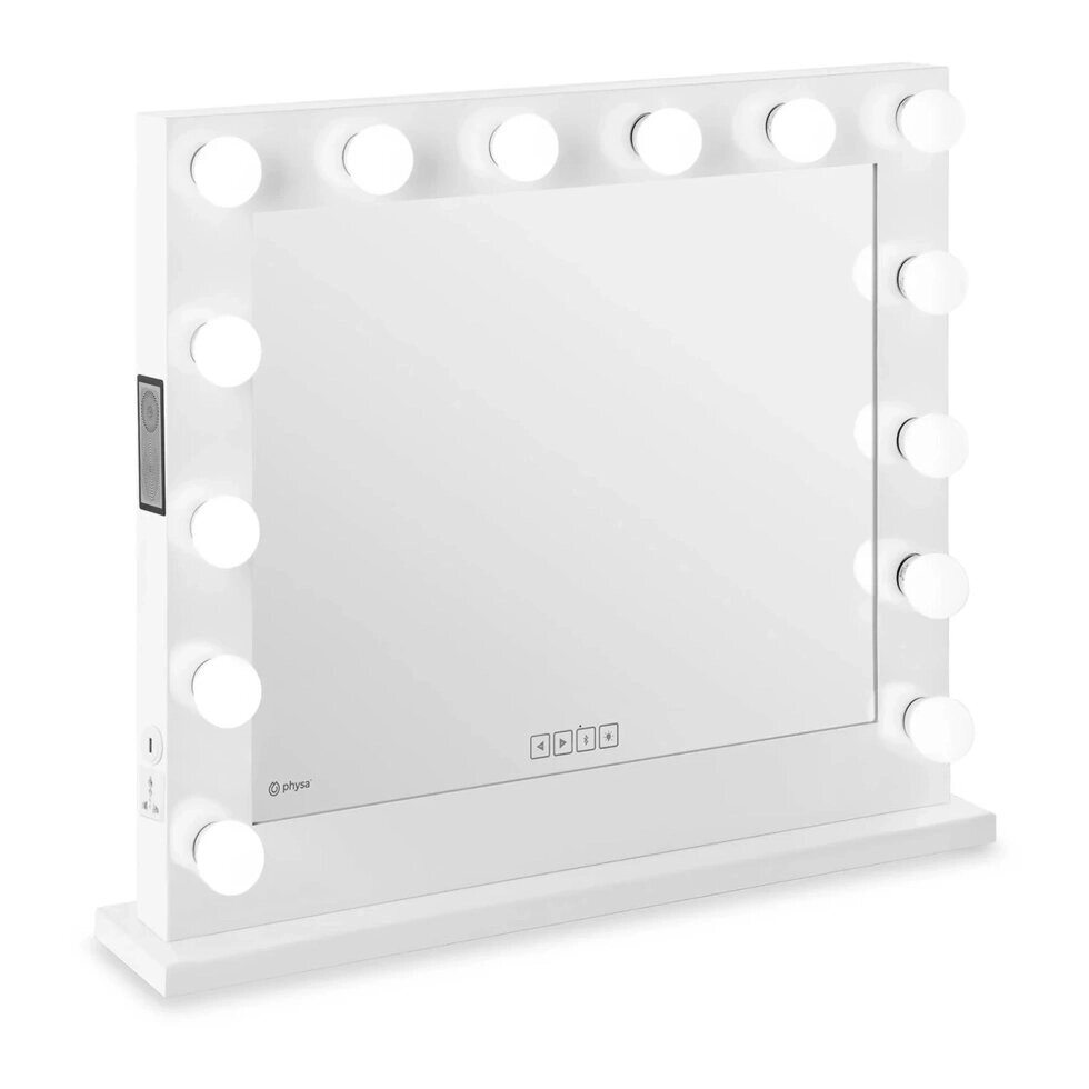 Makeup Mirror - LED - 80,5 x 68 см - спікер physa EX10040361 косметичні дзеркала ( -) від компанії Euromarka - фото 1