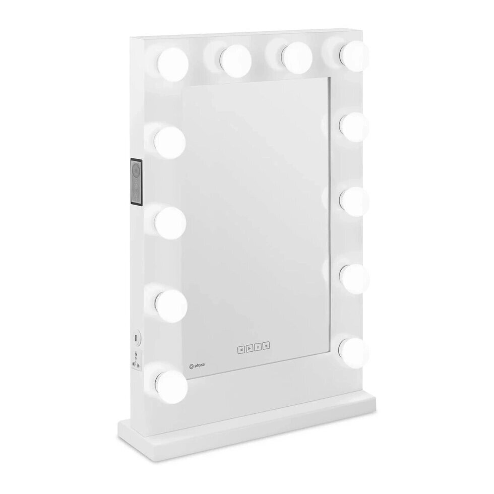 Макіяж макіяжу - LED - 78 x 50 см - 12 світлодіодних лампочок - спікер physa EX10040365 косметичні дзеркала ( -) від компанії Euromarka - фото 1