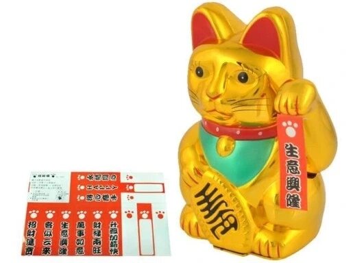 Maneki-Oeko Figurine Японський кіт щастя 13см Статуетка Бренд Європи від компанії Euromarka - фото 1