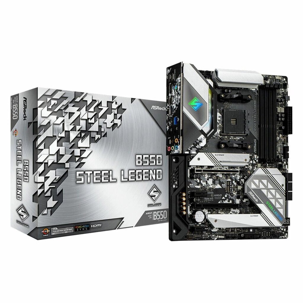 Материнська плата Asrock B550 Steel Legend Amd Am4 Amd Amd B550 від компанії Euromarka - фото 1