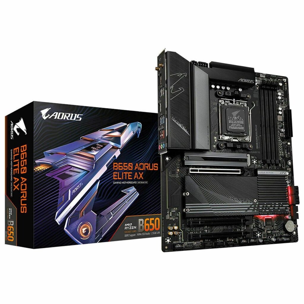 Материнська плата Gigabyte B650 Aorus Elite Axe 1.0 Amd B650 Amd Amd Am5 від компанії Euromarka - фото 1