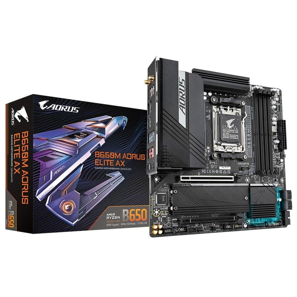 Материнська плата Gigabyte B650M Aorus Elite Axe Amd Amd B650 Amd Am5 від компанії Euromarka - фото 1