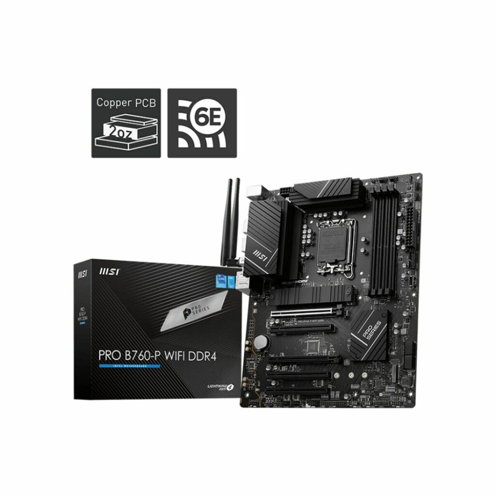 Материнська плата Msi Pro B760-P Wi-Fi Dd94 Lga 1700 Intel від компанії Euromarka - фото 1