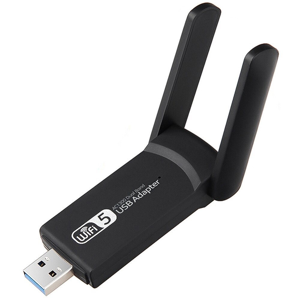 Мережевий адаптер Wi-fi USB 1200mbps dual 6195 від компанії Euromarka - фото 1