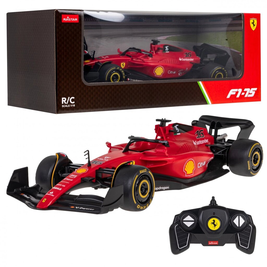 Модель Ferrari F1 75 RASTAR 1:18 Перегоновий автомобіль із дистанційним керуванням + пульт дистанційного від компанії Euromarka - фото 1