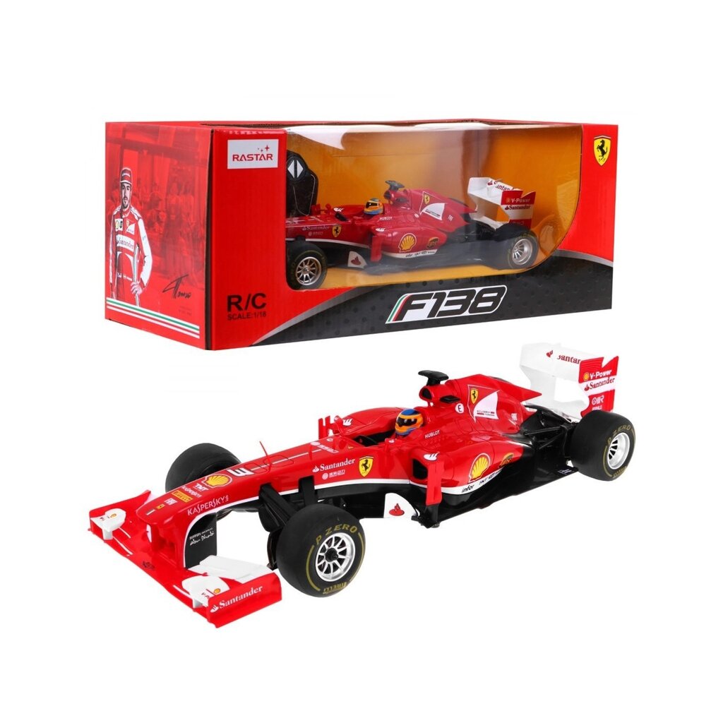 Модель Ferrari F138 RASTAR 1:18 Перегоновий автомобіль із дистанційним керуванням + пульт дистанційного від компанії Euromarka - фото 1