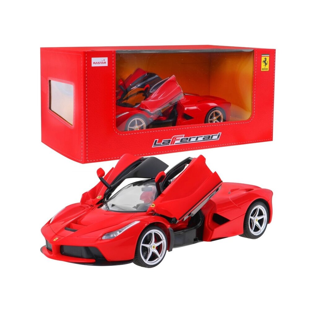 Модель Ferrari LaFerrari червона RASTAR 1:14 Автомобіль з дистанційним керуванням + пульт 2,4 ГГц від компанії Euromarka - фото 1