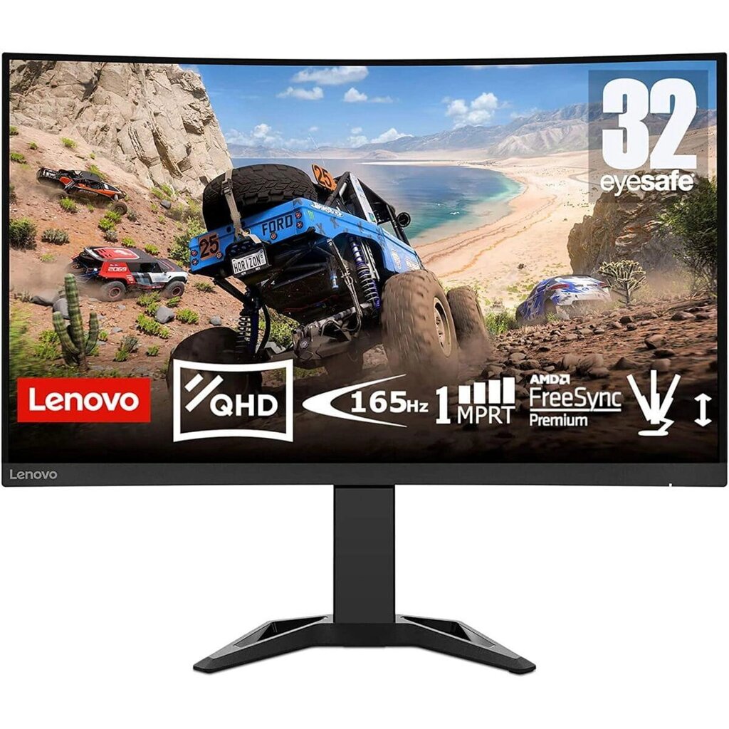 Монітор Lenovo G32Qc-30 32 дюйми, Quad HD, світлодіодний від компанії Euromarka - фото 1