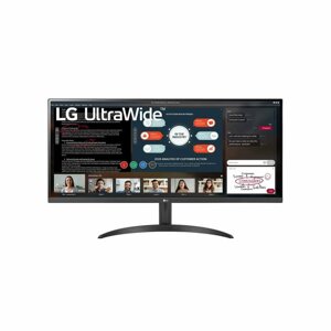 Монітор Lg 34Wp500-B, 34 дюйми, Hdr10, надширокий, Full HD, світлодіодний, Ips, без мерехтіння, 75 Гц