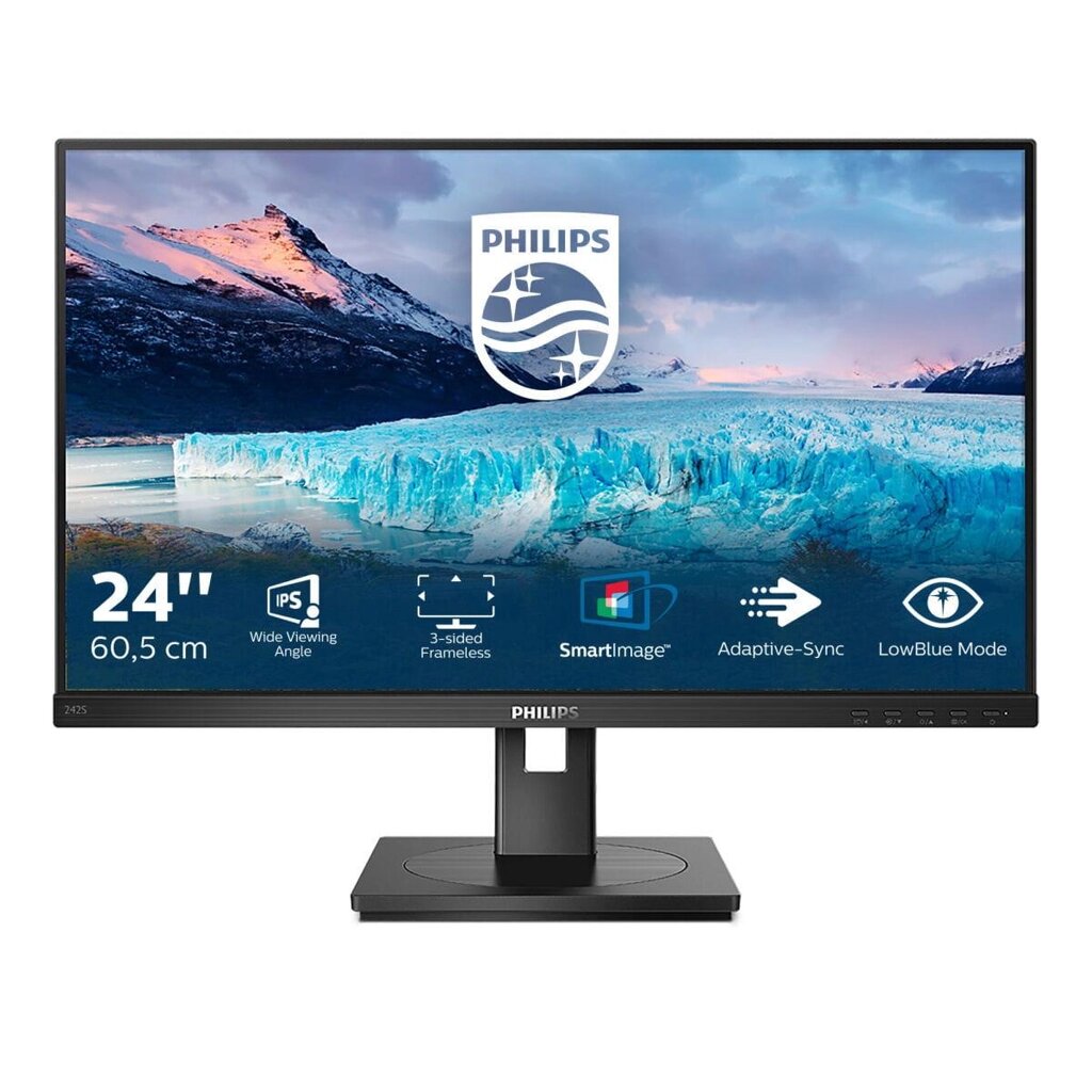 Монітор Philips 242S1Ae/00 23,8" Led Ips, без мерехтіння, 50-60 Гц від компанії Euromarka - фото 1