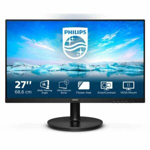 Монітор Philips 271V8La/00 27 дюймів зі світлодіодною підсвіткою Va, без мерехтіння, 75 Гц, 50–60 Гц