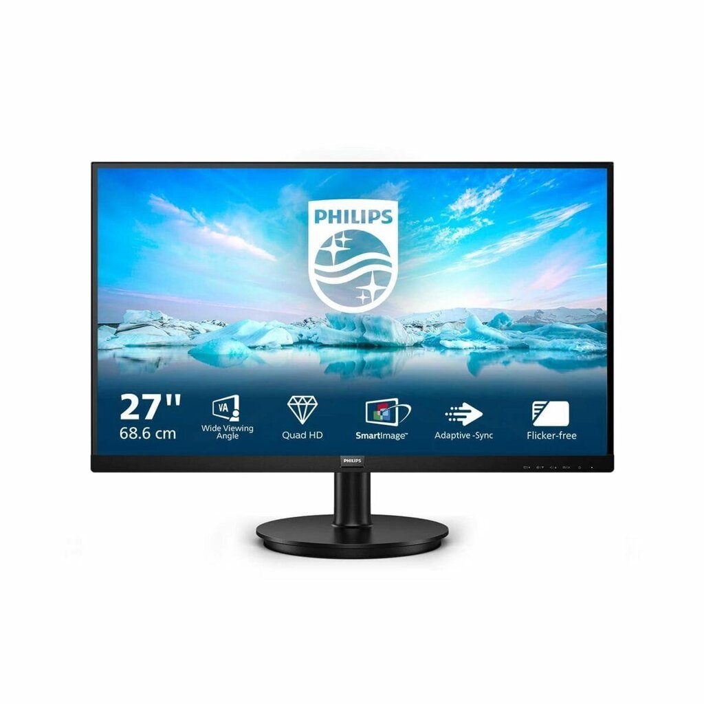 Монітор Philips 275V8La/00 Wled Quad Hd 27 дюймів зі світлодіодною підсвіткою Va без мерехтіння від компанії Euromarka - фото 1