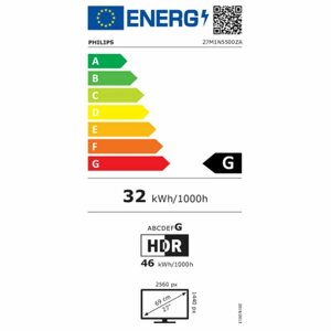 Монітор Philips 27M1N5500Za/00 27 дюймів, світлодіодний Ips, без мерехтіння, 27 дюймів