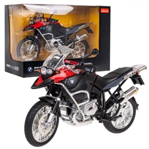 Мотоцикл BMW R 1200 GS червоний RASTAR модель 1:9 Металевий кузов