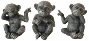 Набір з 3 фігурки мавп з повідомленнями повідомлення Статуетка Бренд Європи