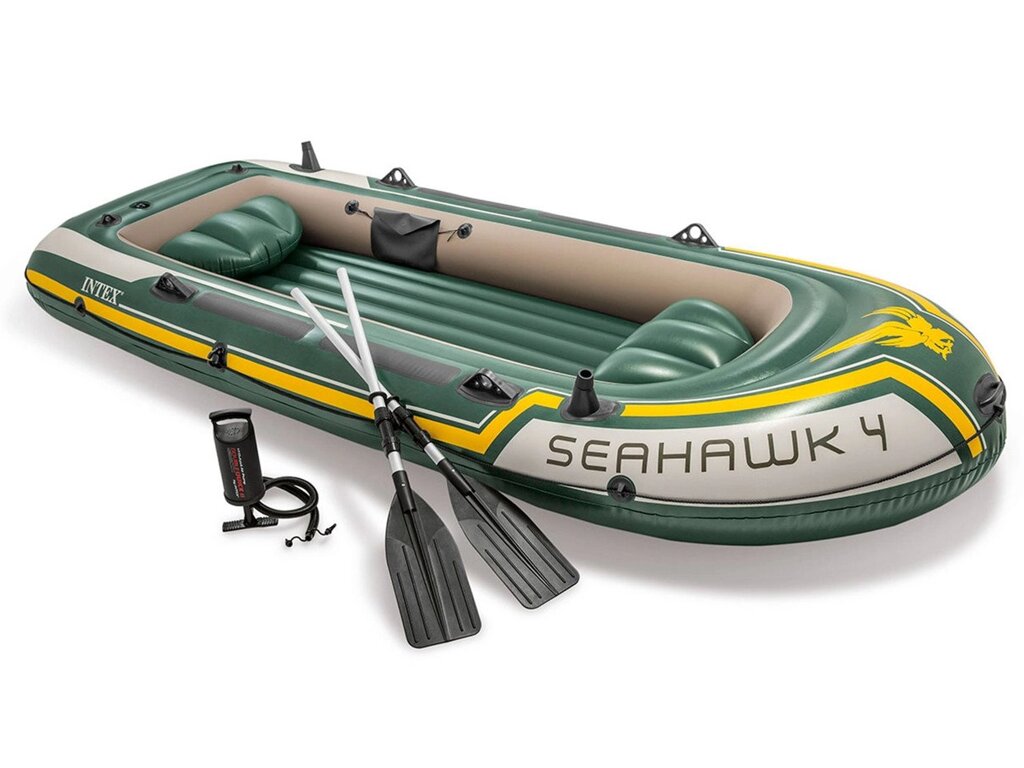 Надувний човен Seahawk 4 Set 351 x 145 x 48 см INTEX 68351 від компанії Euromarka - фото 1