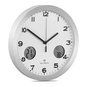 Настінний годинник - 30 см - вологість і температура Uniprodo (