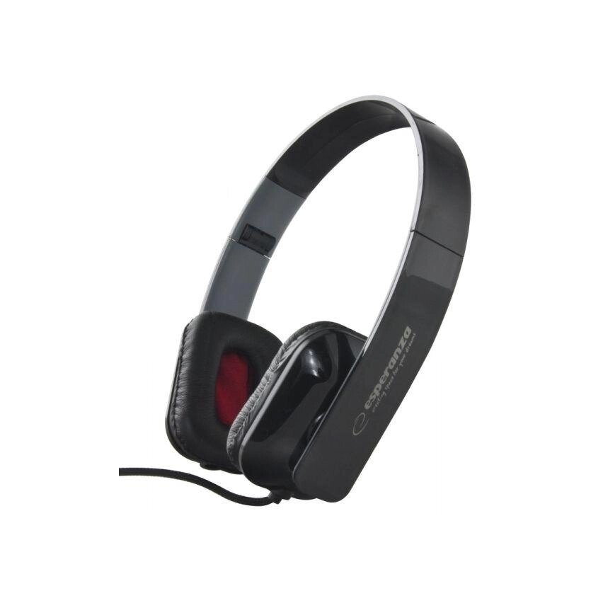 Навушники audio jack over-ear coral чорного кольору EH143K від компанії Euromarka - фото 1