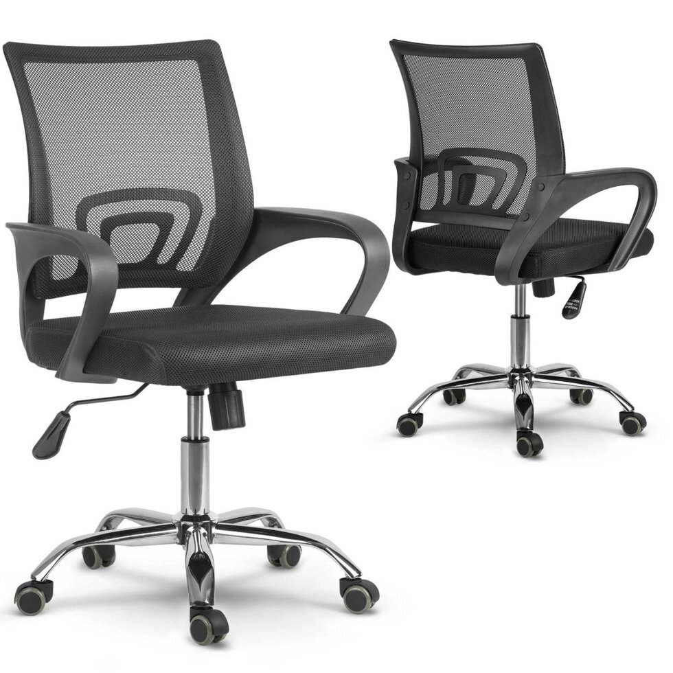 Обертається офісне крісло з мікро сітки Sofotel Latok black від компанії Euromarka - фото 1
