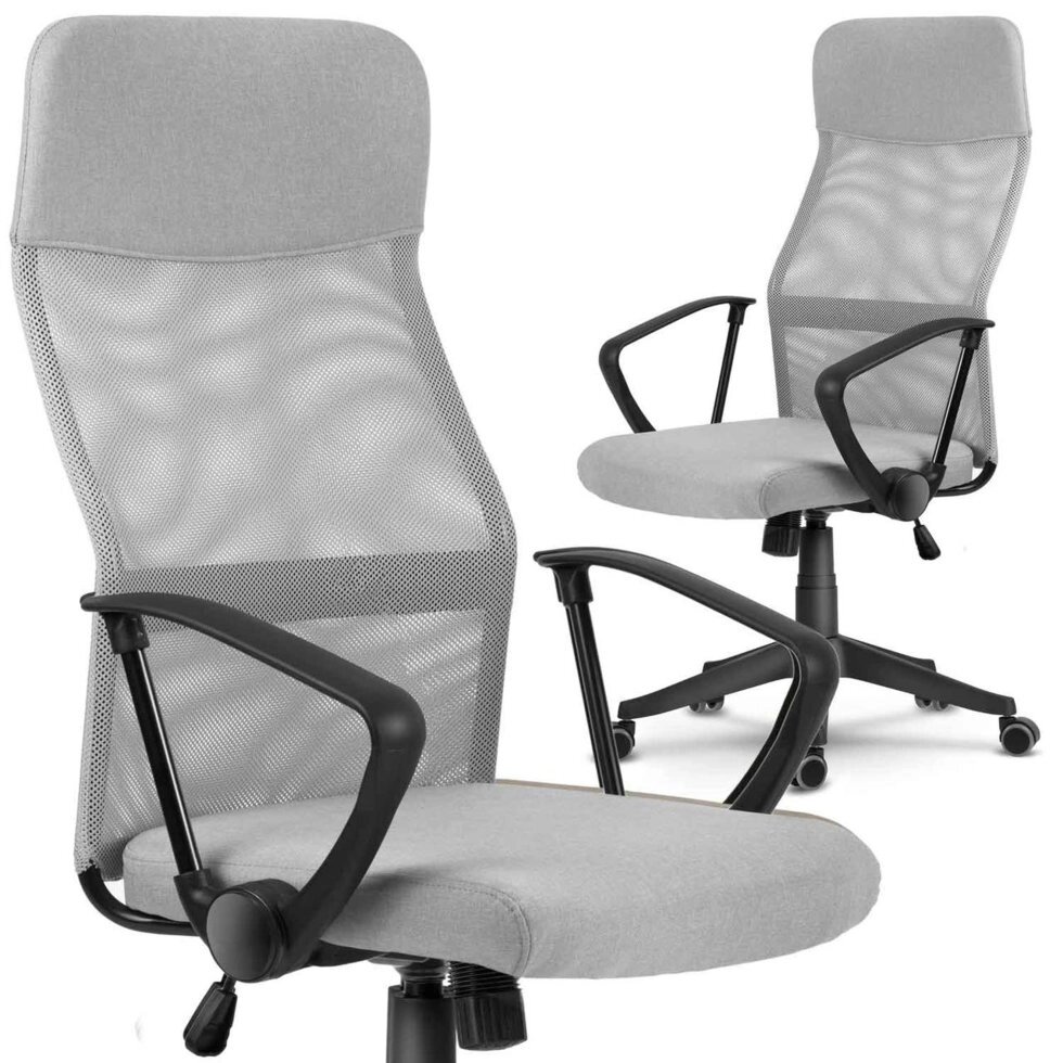 Офісне крісло з Мікропласт Sofotel Sydney світло-сіре від компанії Euromarka - фото 1