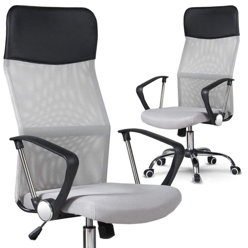 Офісне крісло з Мікропласт Sofotel Sydney світло-сіре від компанії Euromarka - фото 1