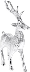 Олень фігурка декоративний срібний срібний метал 24см Статуетка Бренд Європи