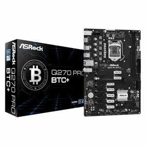 Материнська плата Asrock Q270 Pro Btc+ Intel Q270 Lga 1151