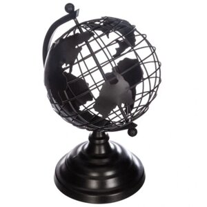 Декоративний металевий глобус в стилі чорного лофт Статуетка Бренд Європи