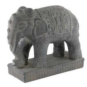 Статуетка слона синтетична смола, сіра Статуетка Бренд Європи