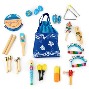 Музичний набір з 16 інструментів + сумка Ecotoys.
