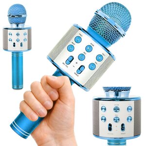 Бездротовий мікрофон, Bluetooth, динамік для караоке, голосовий модульатор, круглий