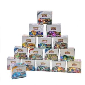 Колекційна карта 324 шт. гральних карт Pokemon Tcg Booster Box Foteleamo
