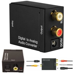 Оптичний конвертер Toslink spdif у 2x cinch rca 6215