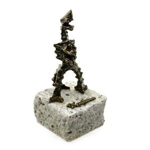 Figurine Dragon Wawel Metal на великому камені Статуетка Бренд Європи