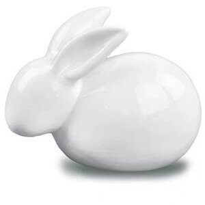 Біла фігурка Великодній керамічний кролик 17x13 Статуетка Бренд Європи