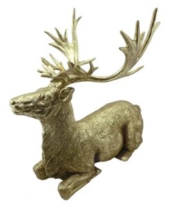 Прикраса статуетки Золотий олень сидить оленів Статуетка Бренд Європи