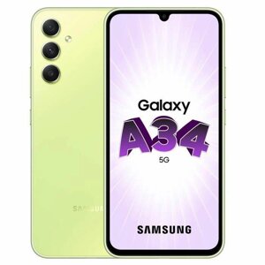 Смартфони Samsung A34 5G 6.6" 128 ГБ Lime 6 ГБ Ram 128 ГБ