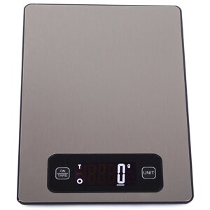 Електронні кухонні ваги до 5 кг inox lcd 17107