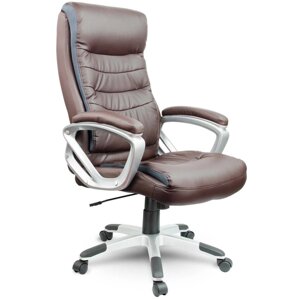 Шкіряне офісне крісло Eago EG-226 коричневе