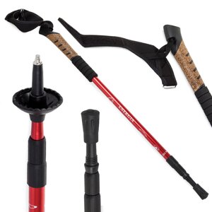 Nordic Walking Stick З корковою Ручкою Червоний Цвіт 14010_CZE