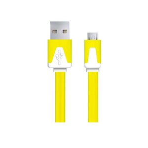 Esperanza micro usb кабель 2.0 a-b m/m 1.0 m плоский жовтогарячий EB182Y