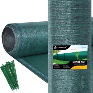 Затемнення мережа зелена 140 gsm 1 x 50 m 200 bands_x000D_ Springos SN0046 (5907719450926_x000D_)