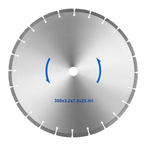 Пила пилки на камені - 350 мм - 25,4 мм MSW (-)}}