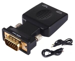 Перехідник-перехідник з vga d-sub на hdmi+аудіо Aptel HD38