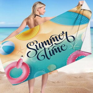 Прямокутний пляжний рушник Summer Time 150X70 Rec54Wz10