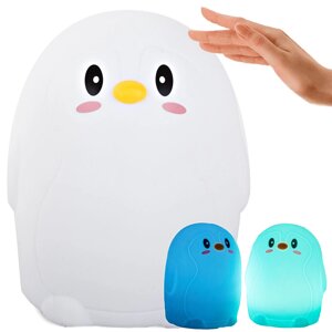 Світлодіодний нічник для дітей RGB Penguin Touch 24068