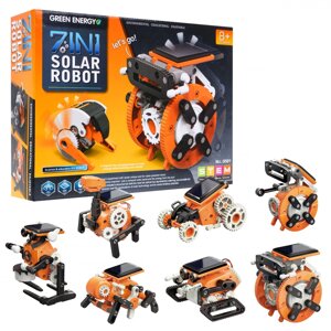 Набір сонячних роботів 7-в-1 для дітей від 8 років. Інтерактивні функції.