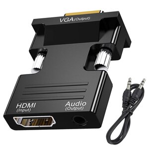 D-sub аудіоконвертер адаптер від hdmi до vga 6253
